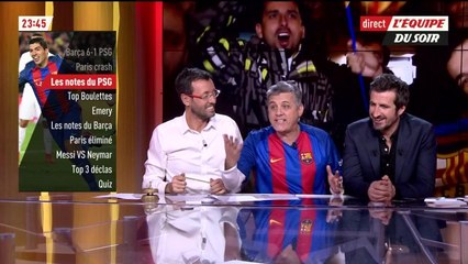 Eric Blanc (L'Équipe du Soir) a tenu son pari (osé) après Barcelone/PSG