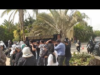 تشييع جثمان الراحلة فرخندة حسن من أحد مساجد أكتوبر