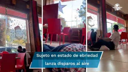 Balacera causa pánico en taquería de Morelia