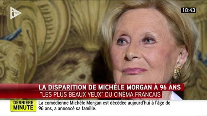 Disparition de l'actrice Michèle Morgan à l'âge de 96 ans