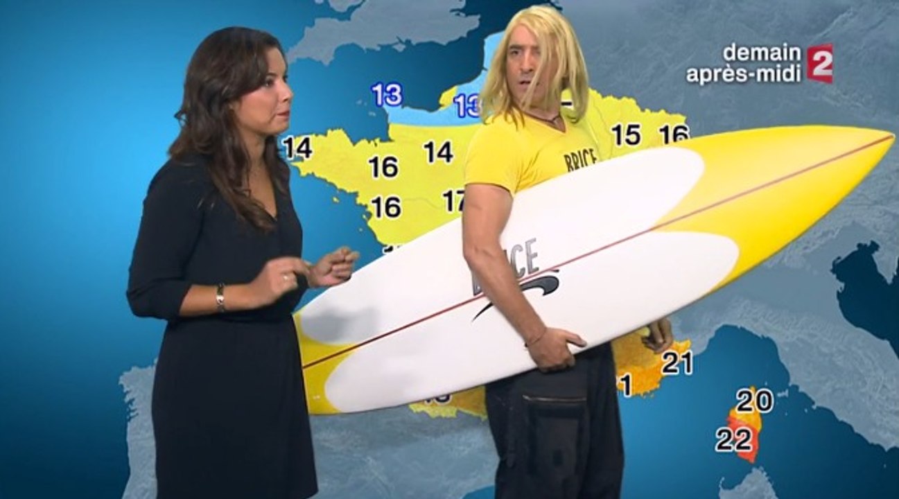 Brice de Nice s'incruste dans la météo de France 2