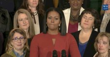 La voix brisée par l'émotion, Michelle Obama a fait son dernier discours de First Lady