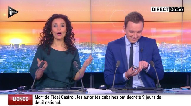 iTélé : Aïda Touihri et Thomas Lequertier (TRÈS) détendus dans la nouvelle Matinale Week-end