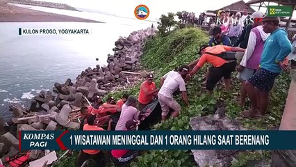 Wisatawan Hilang Terseret Ombak Tinggi