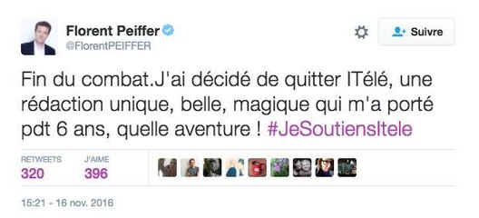 Les adieux déchirants des salariés d'iTELE sur Twitter