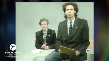 Le Tube : Carole Gaessler et Louis Laforge jeunes et balbutiants à leurs tout débuts face à la caméra