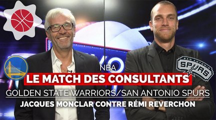 San Antonio peut-il faire tomber Golden State ? Découvrez le "match des consultants" entre Jacques Monclar et Rémi Reverchon