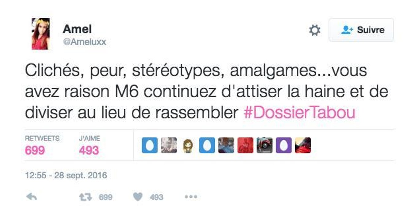 Dossier Tabou : les réactions des Twittos