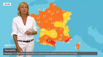 Regardez la météo très décalée de Claire Chazal sur la nouvelle chaîne FranceInfo