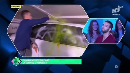 Mad Mag : Andreas saccage la voiture d'Aymeric en direct