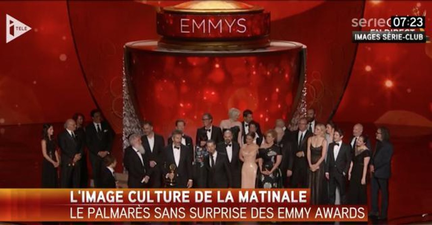 Emmy Awards : le palmarès 2016, avec le sacre des "vieilles séries" Veep et Game of Thrones, ne plaît pas à Xavier Leherpeur d'iTélé
