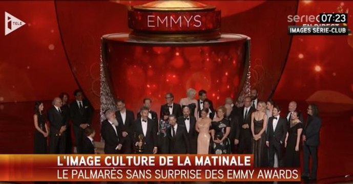 Emmy Awards : le palmarès 2016, avec le sacre des vieilles séries Veep et Game of Thrones, ne plaît pas à Xavier Leherpeur d'iTélé