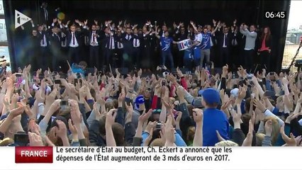 Euro 2016 : les Islandais acclamés pour leur retour