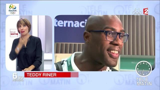 Jeux Olympiques : Le porte-drapeau français Teddy Riner est arrivé à Rio
