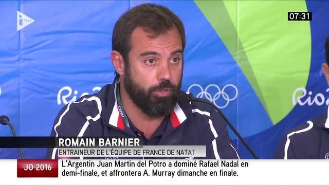 L'entraîneur des nageurs français Romain Barnier pique un coup de gueule contre Alain Bernard