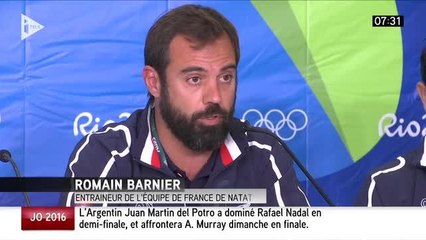 L'entraîneur des nageurs français Romain Barnier pique un coup de gueule contre Alain Bernard