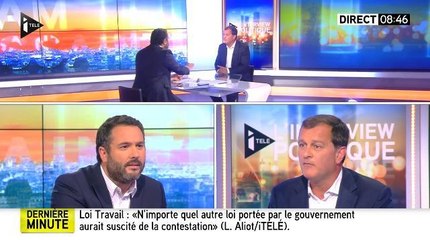Bruce Toussaint règle ses comptes acec Louis Aliot sur iTELE.