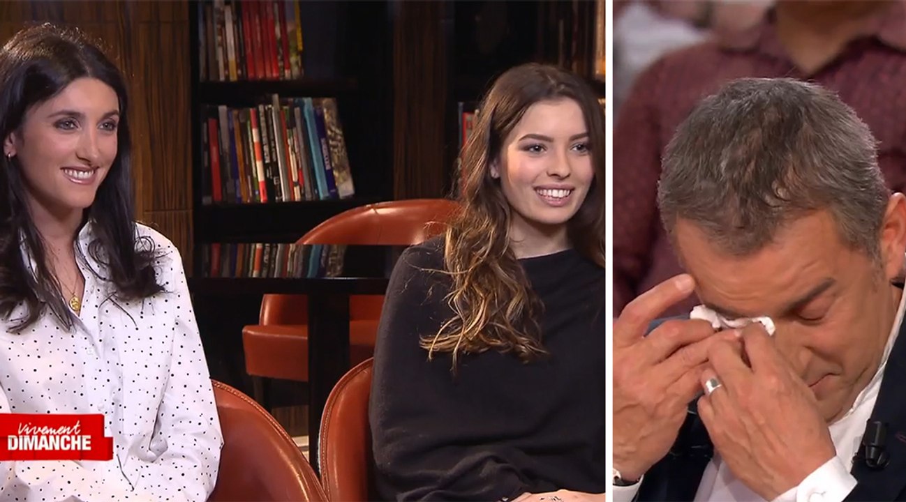 Christophe Dechavanne ému aux larmes par le témoignage de ses filles dans Vivement dimanche