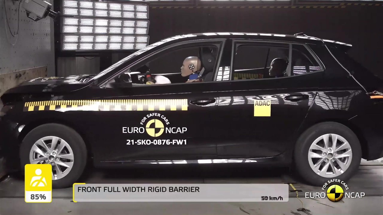 ŠKODA ENYAQ iV und ŠKODA FABIA „Klassenbeste 2021“ im Euro NCAP Test