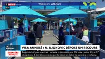 L'Australie a annulé cette nuit le visa de Novak Djokovic pour l'Open d'Australie car il pourrait ne pas être vacciné - Le numéro un mondial intente ce matin un recours en justice