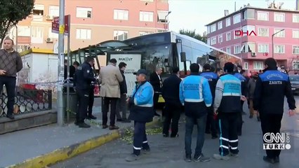 SON DAKİKA... İETT otobüsü, durağa çarptı: Yaralılar var