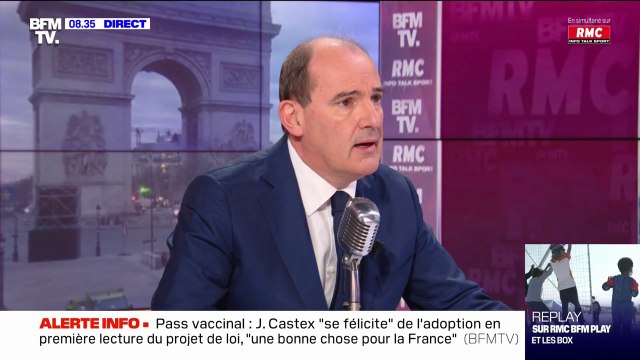 Jean Castex (@JeanCASTEX): Si vous êtes vaccinés, vous avez vingt fois moins de risques d'aller en soins critiques