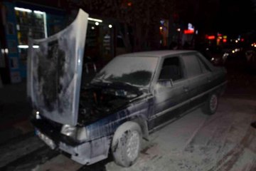 Çorlu'da korku dolu dakikalar: LPG'li araç alev alev yandı