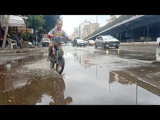 أمطار غزيرة على القاهرة والجيزة