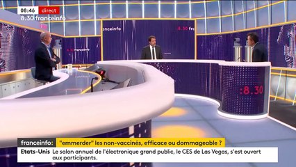 "Emmerder" les non-vaccinés : le président "parle clair, je préfère ça que prendre les Français pour des abrutis", lance Christophe Castaner