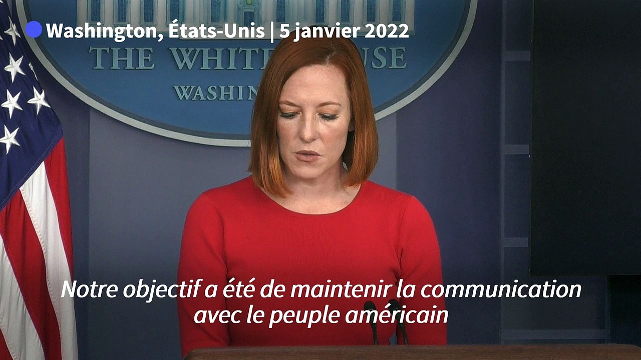 Propos de Macron sur les non-vaccinés: les Français "prendront leurs décisions" (Washington)