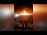 اللحظات الأولى لحريق مطعم شهير بميدان رمسيس