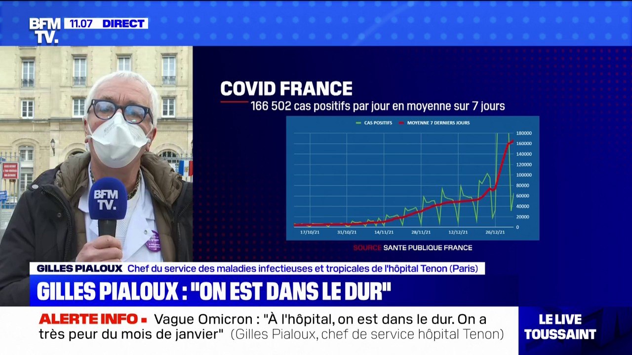 Pr Gilles Pialoux sur la vague du variant Omicron: l'effet des fêtes et le plan scolaire sont "vraiment deux inquiétudes"