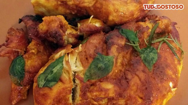 Frango assado na panela de pressão