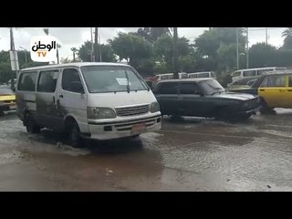 الأمطار تصيب شوارع الإسكندرية بالشلل