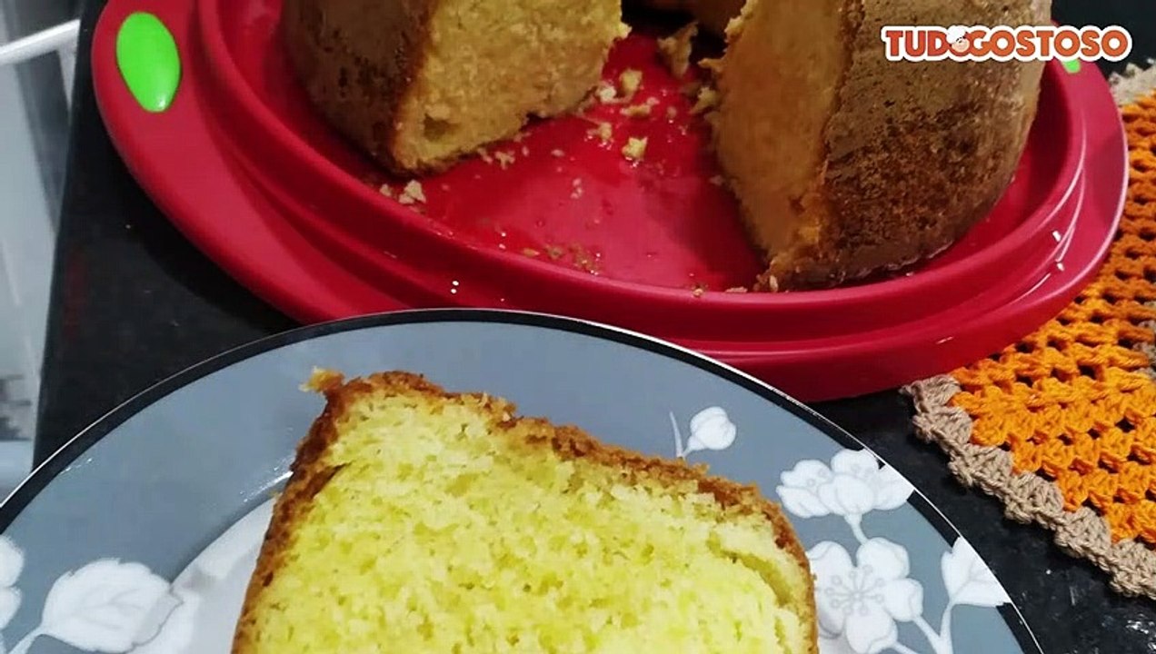 Bolo de fubá com laranja fofinho