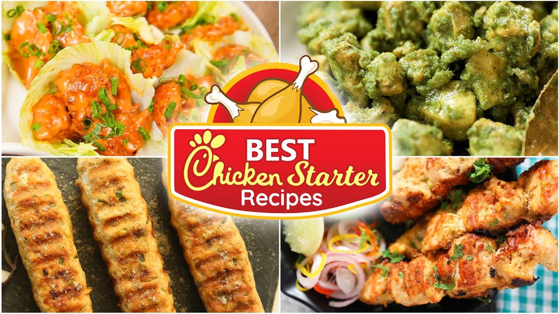 Best Chicken Starter Recipes | Dynamite Chicken | Chicken Seekh Kabab | Dahi Lasooni Chicken Tikka