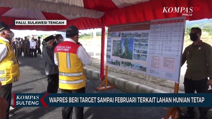 Wapres Beri Target Sampai Februari Terkait Lahan Hunian Tetap