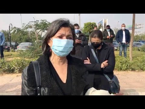 انهيار سلوى محمد علي أثناء تشييع جثمان الراحل وحيد حامد