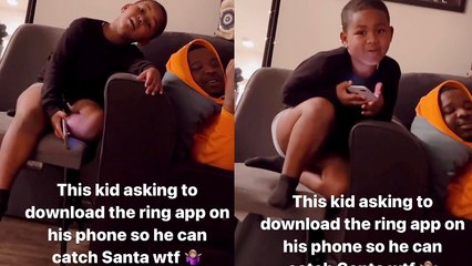 '5 y/o comes up with a BRILLIANT idea to catch Santa on tape on Christmas Day morning '