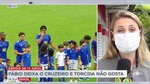 Depois de 17 anos, quase mil jogos e vários títulos conquistados, o goleiro Fábio saiu do cruzeiro. A torcida não gostou nada da notícia e marcou um protesto.