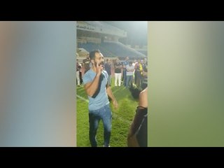 حسني عبدربه يظهر في ملعب الإسماعيلي بعد أزمة منعه من حضور المباريات