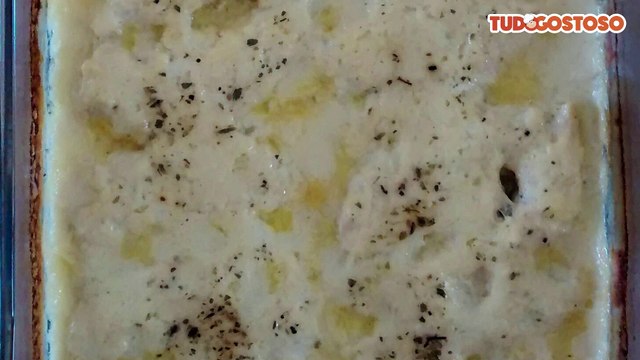 Filé sassami ao molho branco bem simples