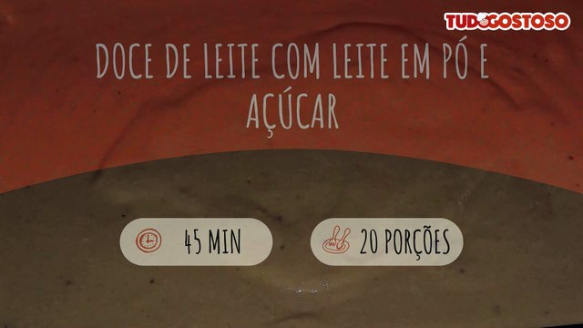 Doce de leite com leite em pó e açúcar
