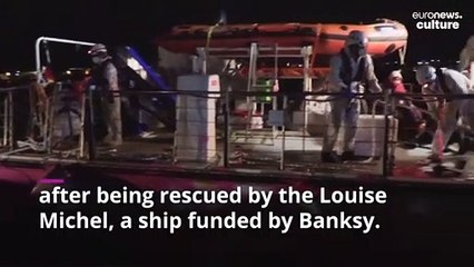 Banksy-funded boat brings migrants to safety in Lampedusa