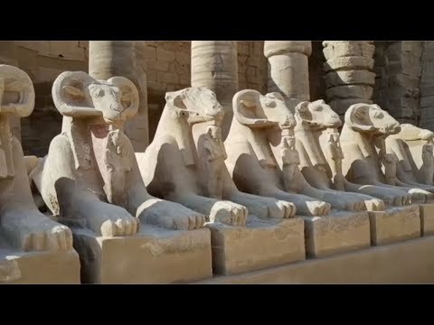 وزير السياحة والآثار يفتتح 29 كبشا بمعبد الكرنك بعد ترميمهم