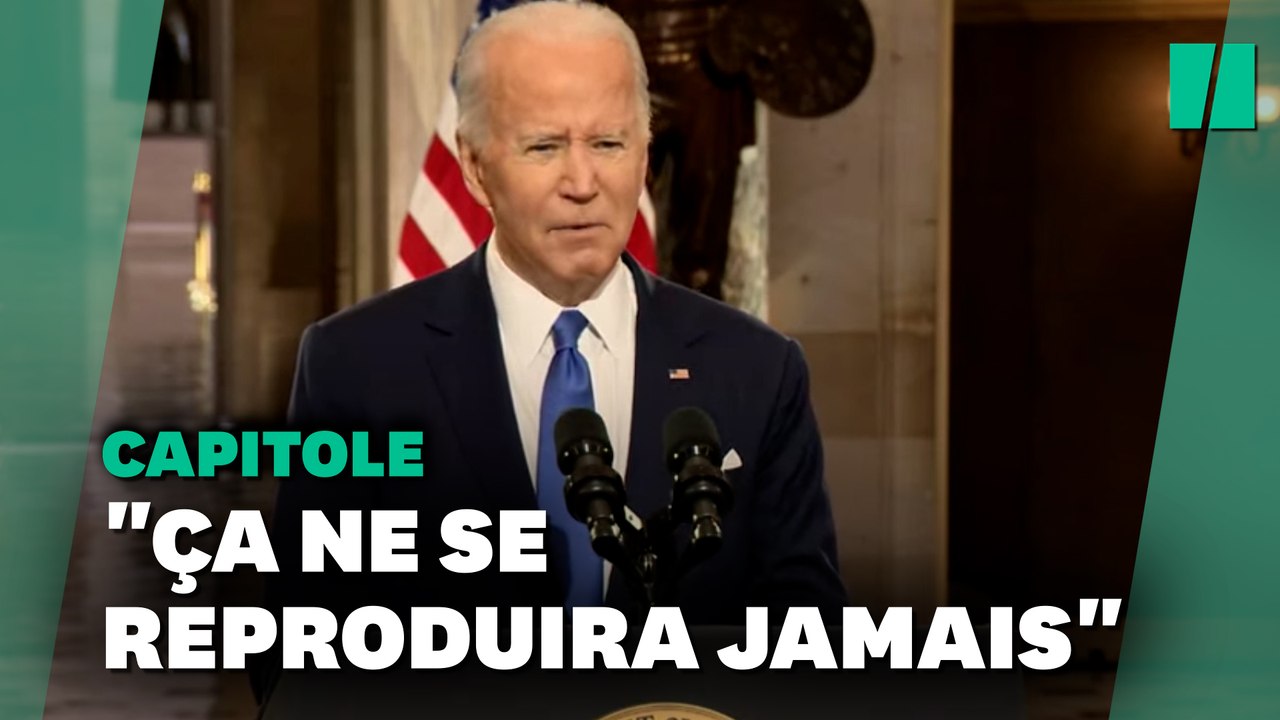 Un an après l’assaut du Capitole, Biden accuse Trump