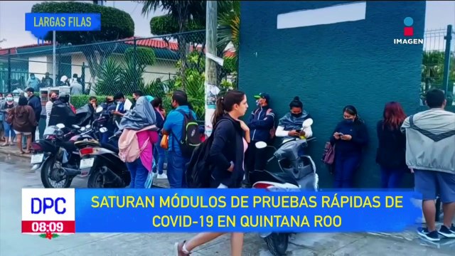 Módulos de pruebas Covid-19 registran largas filas en México