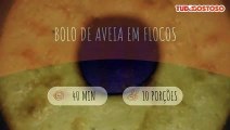 Bolo de aveia em flocos