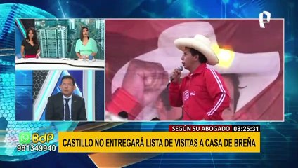 Visitas en Breña: Abogado de Castillo denuncia que video revelado en Dominical fue manipulado