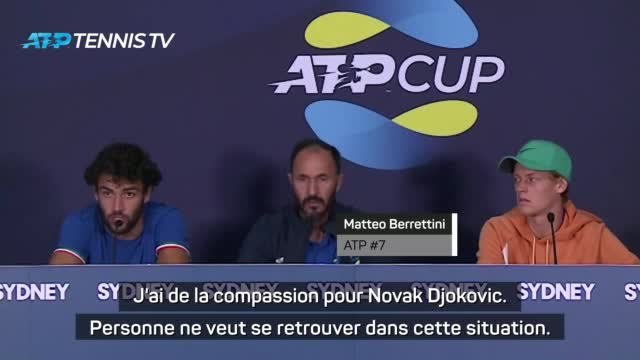 Open d'Australie - Berrettini sur Djokovic : J'ai de la compassion pour Novak